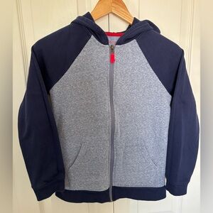 Cat & Jack Navy and Gray Zip-Up Hoodie